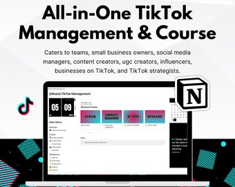 All-in-One TikTok Notion Template and Success Guide