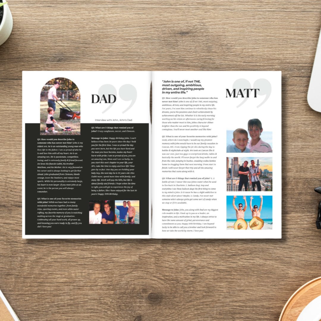 Personalized Magazine Cover Template - DIY Keepsake Gift (canva, PDF ...
