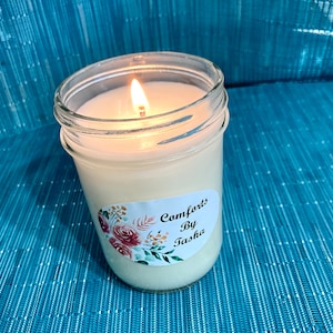 Soy candle in jelly jar