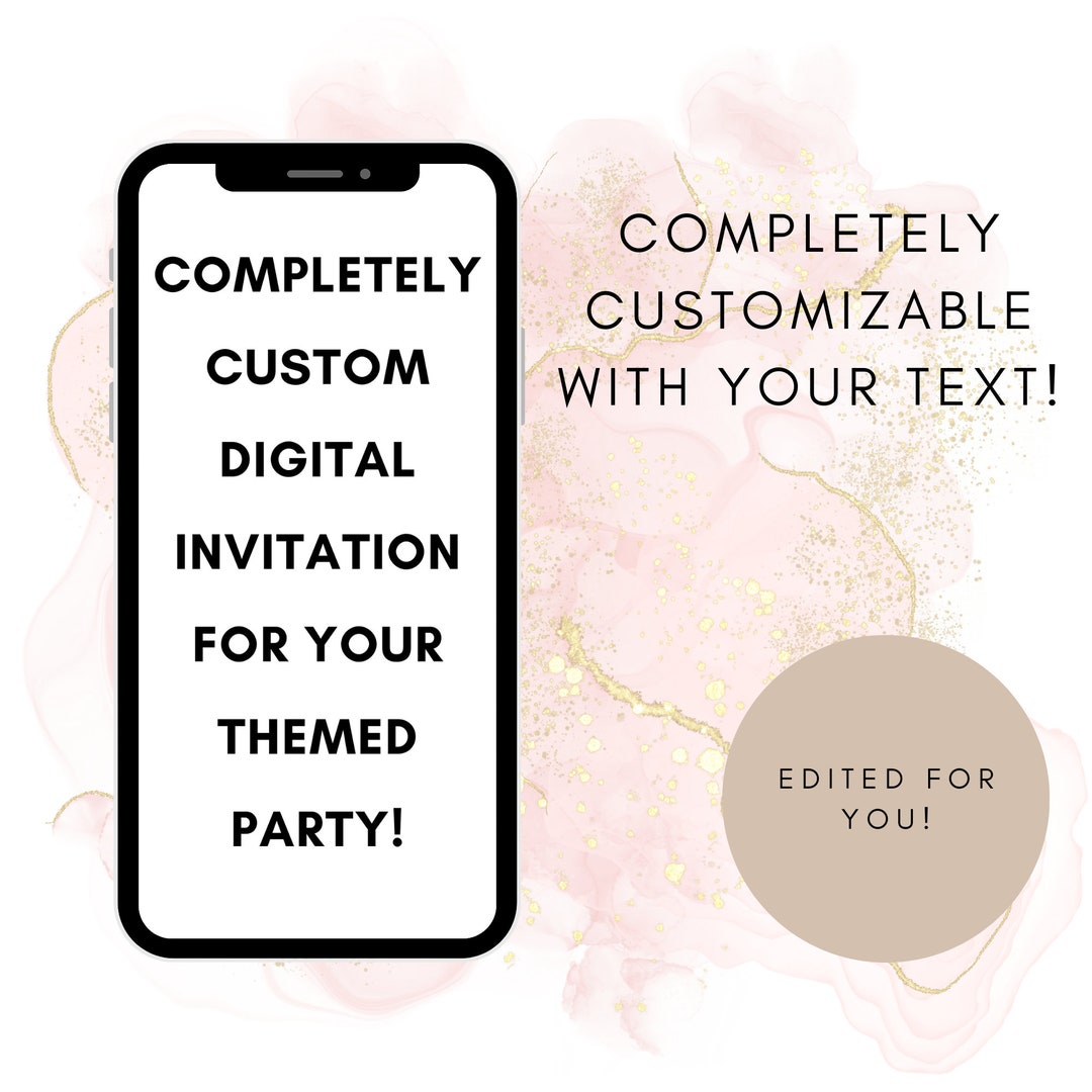 Design Your Own Evite or Printable PDF Invitation - Etsy