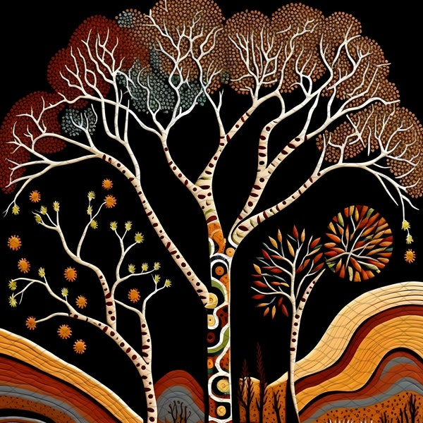 Aboriginal Art, Aboriginal, Australian Art, Aboriginal Print, Digital Download, Digital Print, Indigenous Art, Landscape Art