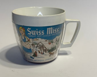 Swiss Miss Cocoa 1970s 1980’s Vintage Plastic Mug