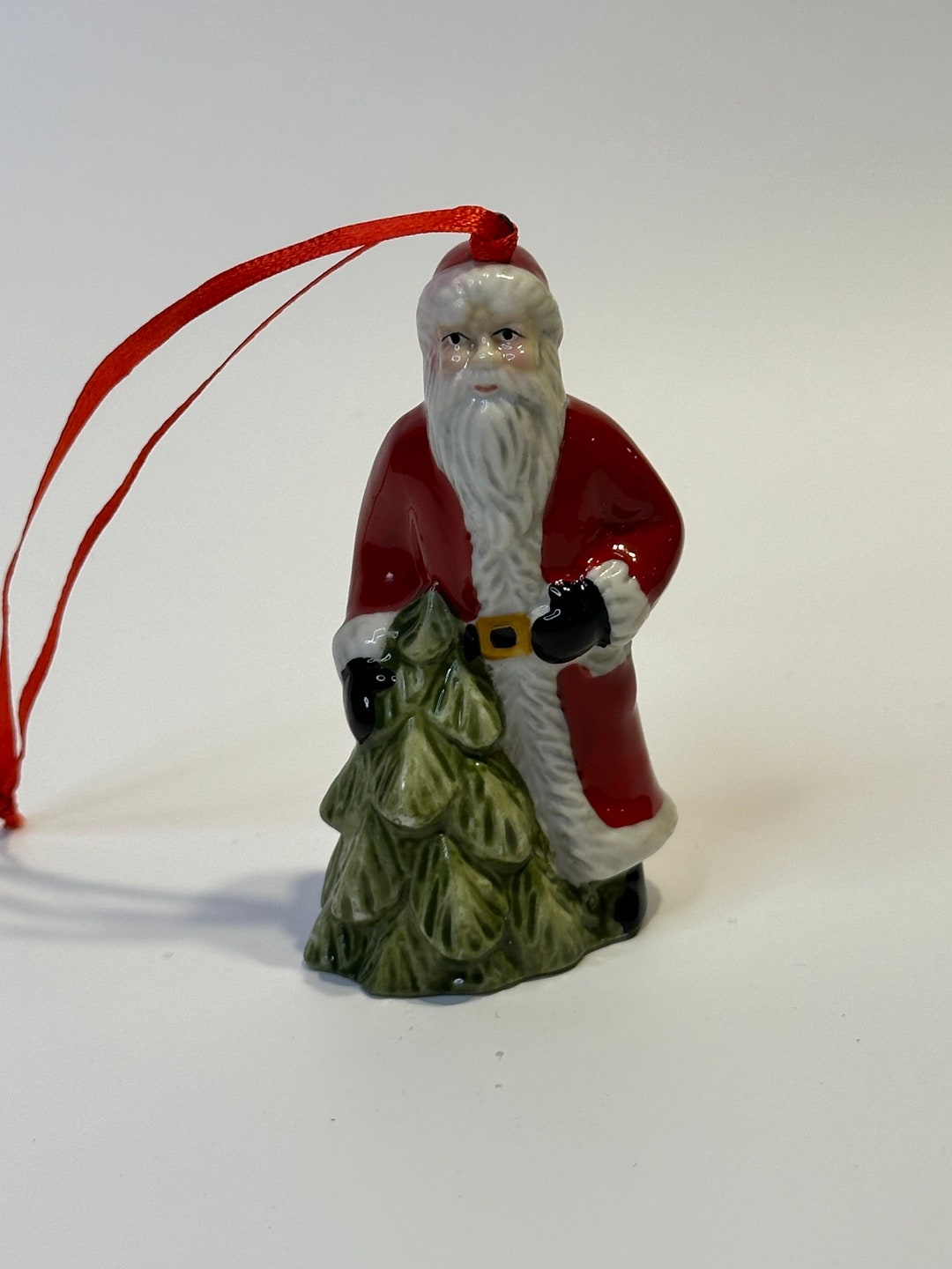 Villeroy and Boch Ceramic Santa With Christmas Tree Ornaments Etsy
