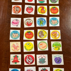 Vintage 1980’s Trend Matte Scratch & Sniff Stickers  - You Choose ONE