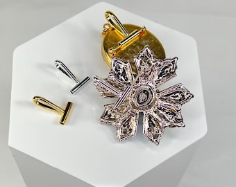Gold/Silver Plated Brooch Converters: Turn Brooch into Necklace (Set of 2)