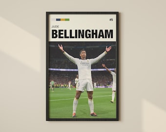 ジュード・ベリンガム レアル・マドリード ポスター、サッカープリント