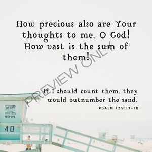 Psalm 139:17-18 Black Scene