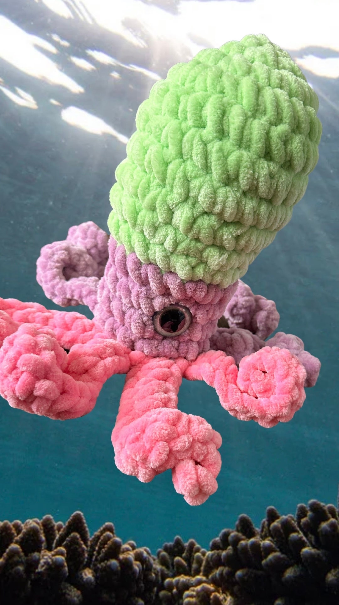 Kraken Plush Amigurumi Goth Decor Horror Decor Horror - Etsy