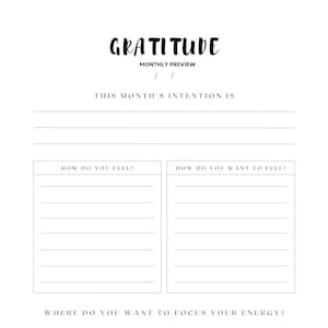 Gratitude Journal with Monthly and Daily Prompts and 50+ Gratitude Prompts