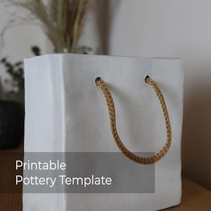 Gabarit en céramique - Sac en papier - avec instructions, Gabarit en céramique - Sac en papier - avec instructions