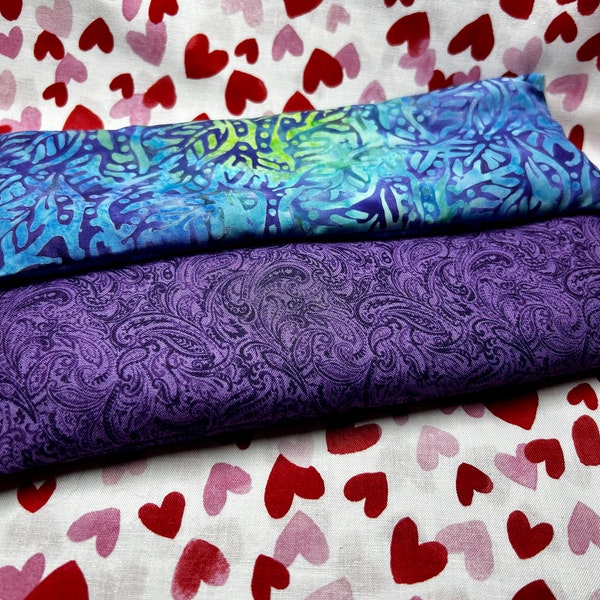 Weighted Eye Pillow Hot/Cold Aromatherapy- Flax, Lavender Buds In Cotton or Linen material, calming, spa