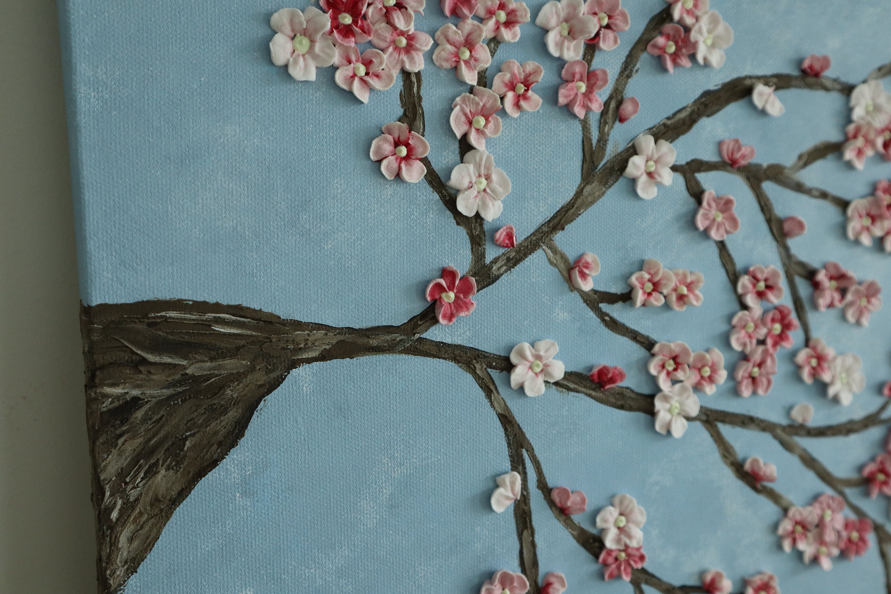 cherry blossom 3d panel wall art