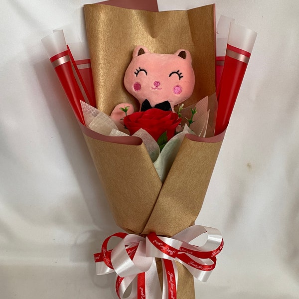 Cat Plush Bouquet Etsy