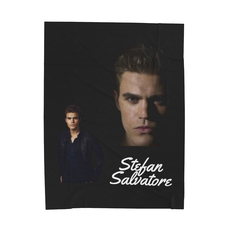 Stefan Salvatore Velveteen Plush Blanket Etsy