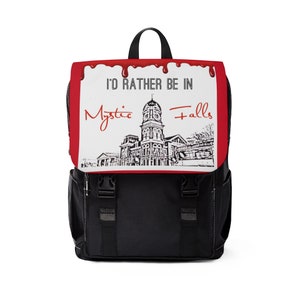 I&#39;d Rather Be In Mystic Falls Casual Shoulder Backpack