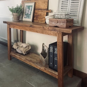 Etsy console sale table wood