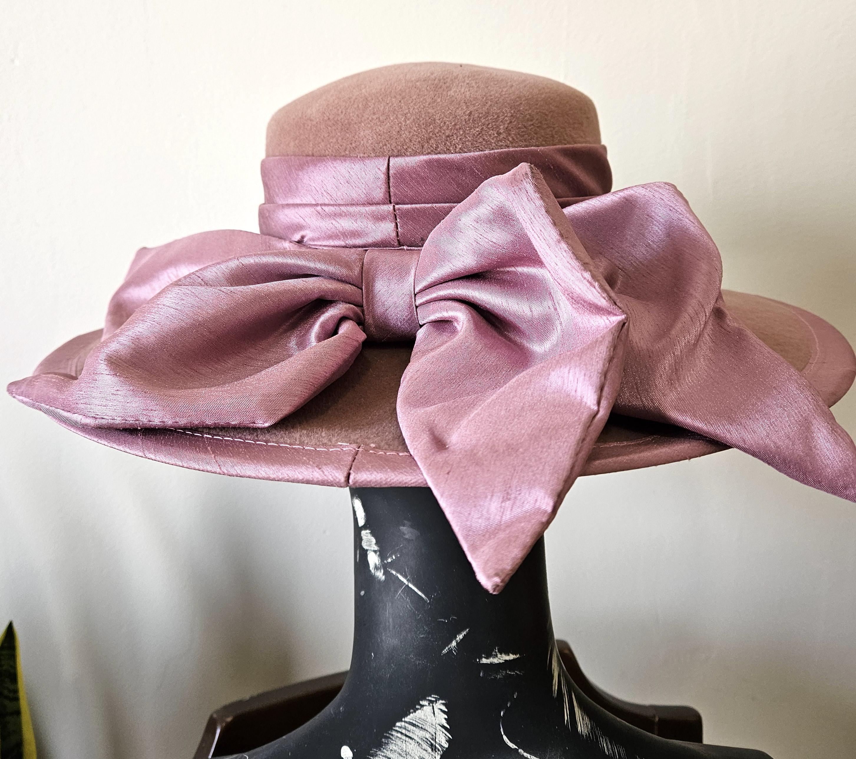 Halston VINTAGE Wide Brim Wool Hat Vintage HALSTON Straw Hat, 70s HALSTON, 70s Straw Hat, Wide  main image 3
