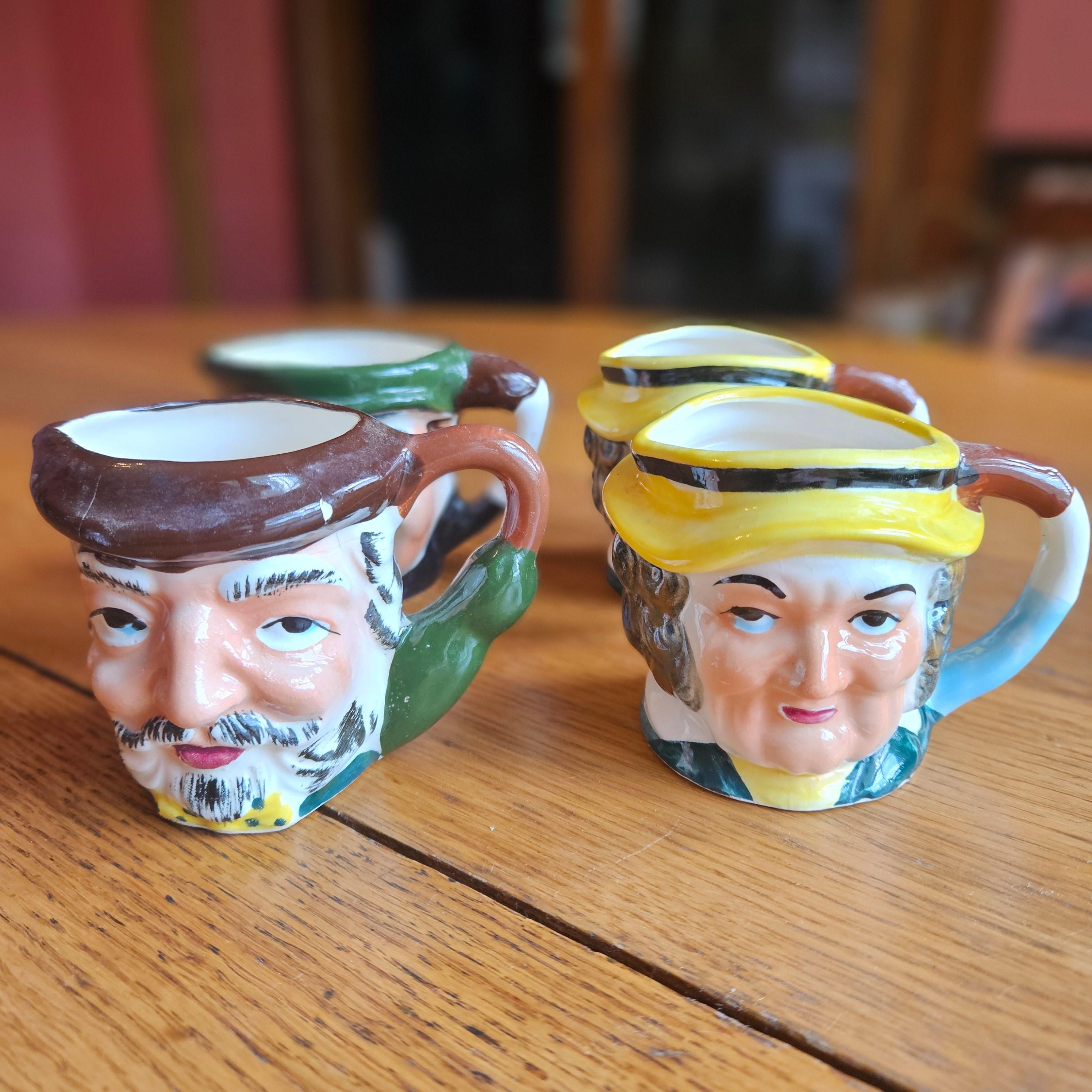 英国ヴィンテージ ♤ カールトンウェア ♤ トビージャグスタイルの小さなセット Toby Jug - Etsy