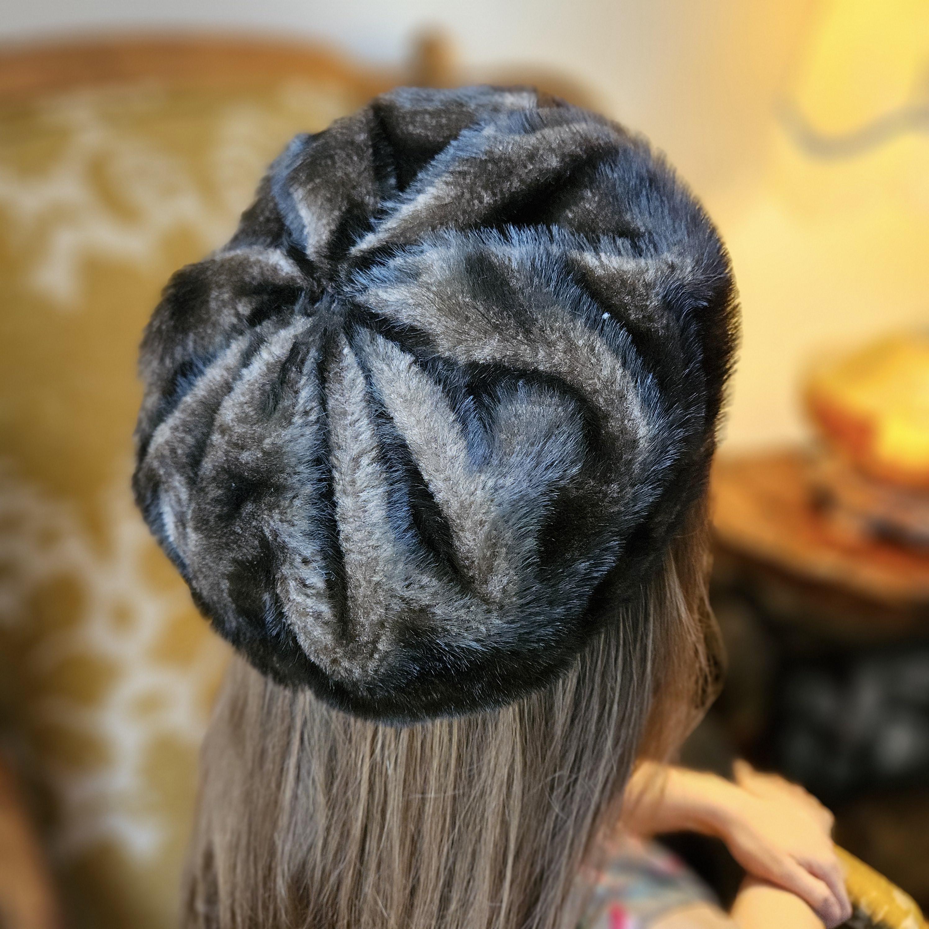 Faux Fur Pillbox Hat - Etsy display picture 2