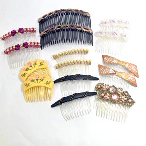 Lot 90s Y2K hair clips barrettes combs Vtg 80s 90s lot hair accessories hair combs clips barrettes  main image 4