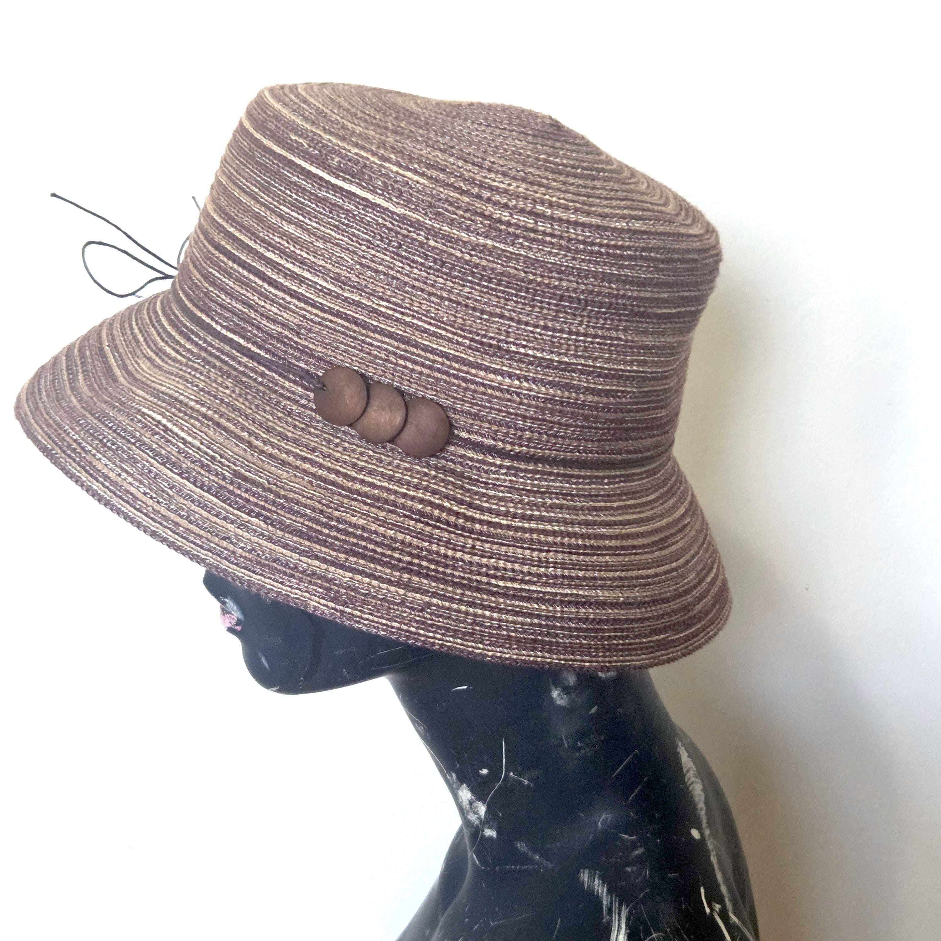 Vintage 70s Tweed Bucket Hat Women Beige Wool Cloche Style Lined Retro Tweed Cloche Hats for Women for sale | eBay main image 2