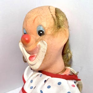 Vintage 1970s Remco Laughing Clown Doll Creepy Haunted Horror Prop Vinyl Plush Halloween Collectible