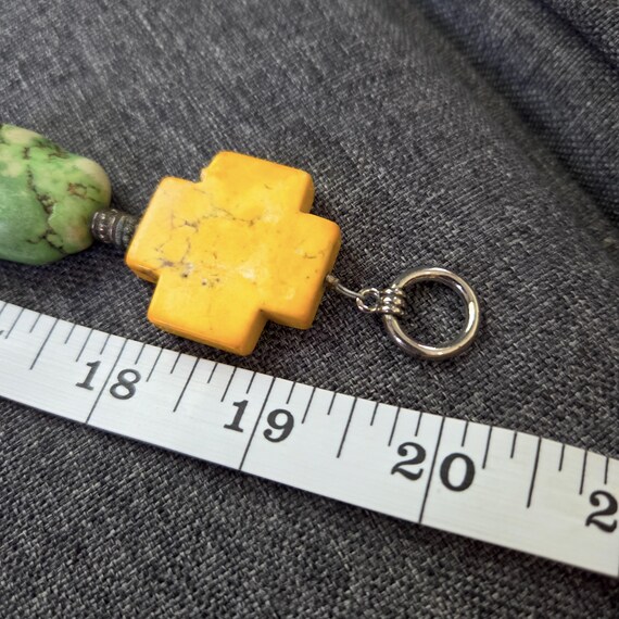 Artisan Designer Multicolor Gemstone Turquoise Cr… - image 9