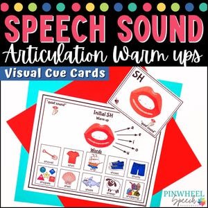 Paroles sonores Aide-mémoire visuels et exercices d'échauffement pour l'articulation Orthophonie à imprimer