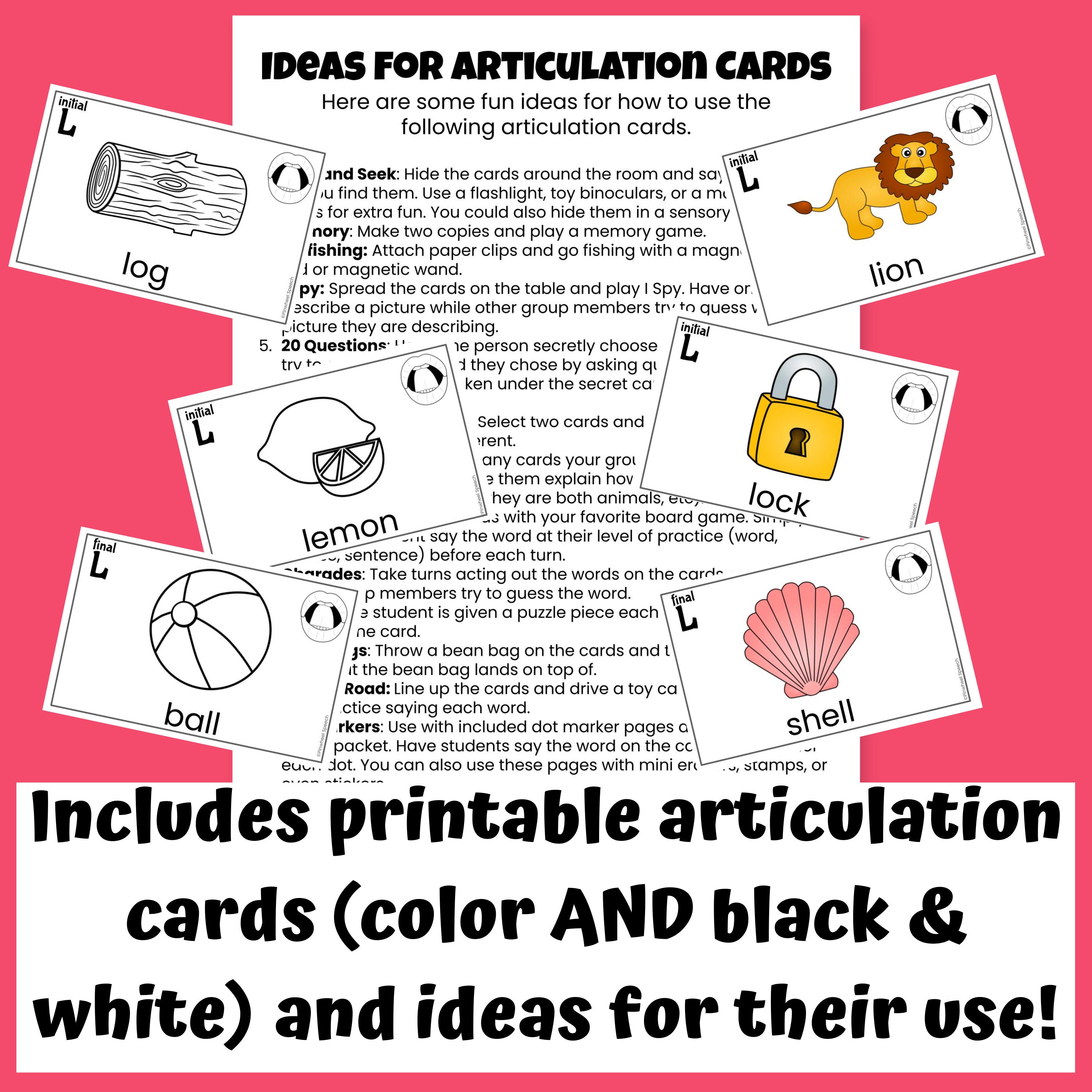 L Articulation Worksheets Printable Speech Therapy Homework Packet of L Articulation Worksheets Printable Speech Therapy Homework Packet of