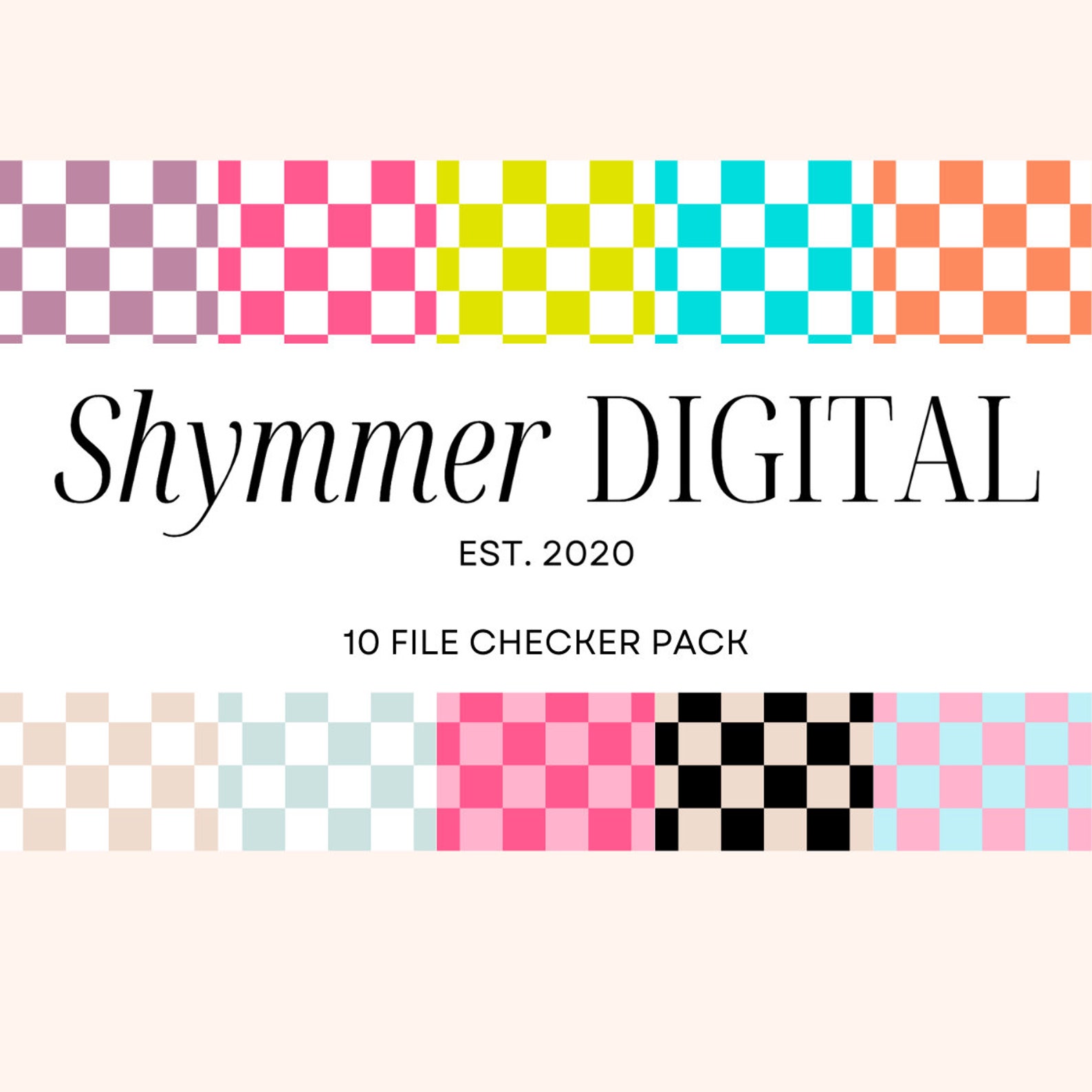 10 Files Checker Seamless Pattern Pack| 10 Checker Seam Files ...
