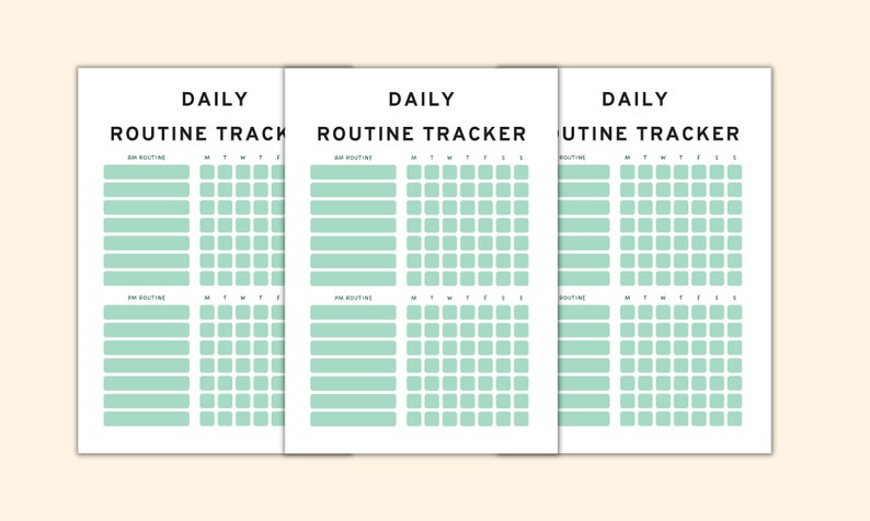 ADHD Daily Routine Tracker Printable and Digital Version - Etsy