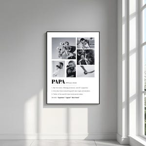 Editable Father’s Day Wall Art Printable | Dictionary Definition Style Gift for Dad | Gift for Papa  | Personalized Gift from Kids