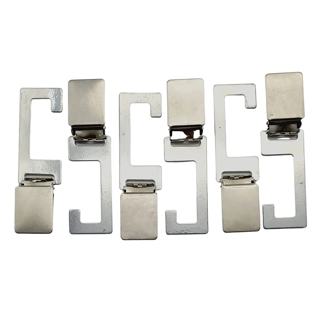 Long Rug Clips for Rug Hanging, Wall Clips, Hanging Clips pack of 6 Rug