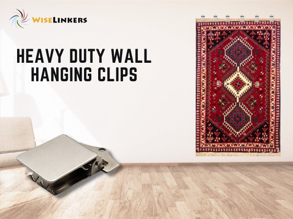 Wall Clips for Rug Hanging and Animal Hide Hanging pack of 6 Rug ...