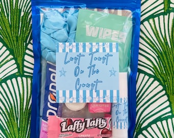 Coastal Bachelorette Recovery Kit – Hangover Favor Bag Last Toast on the Coast