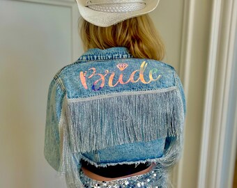 Bride Fringe Jean Jacket