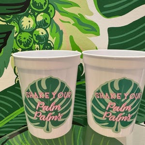 Palm Leaf Stadium Cups : cadeaux pour EVJF à Beverly Hills