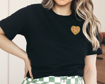 Heart Shaped Mini Pizza Shirt, Pizza Shirt, Pizza Party Shirt, Funny Tshirt, Pizza Lover, Pizza Gift, Foodie Gifts