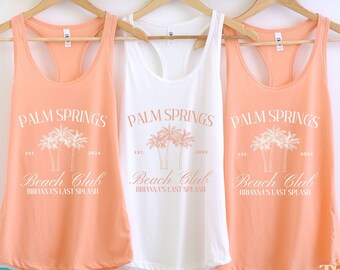 Bachelorette Tank Tops, Custom Location Bachelorette Tank Tops, Beach Bachelorette Party Shirts, Custom Bride Shirt, Social Club Bach Top