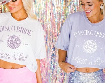 Custom Disco Bachelorette Shirts, Bachelorette Shirts, Personalized Disco Bach Club Luxury Comfort Colors Bachelorette Tees, Last Disco Tees