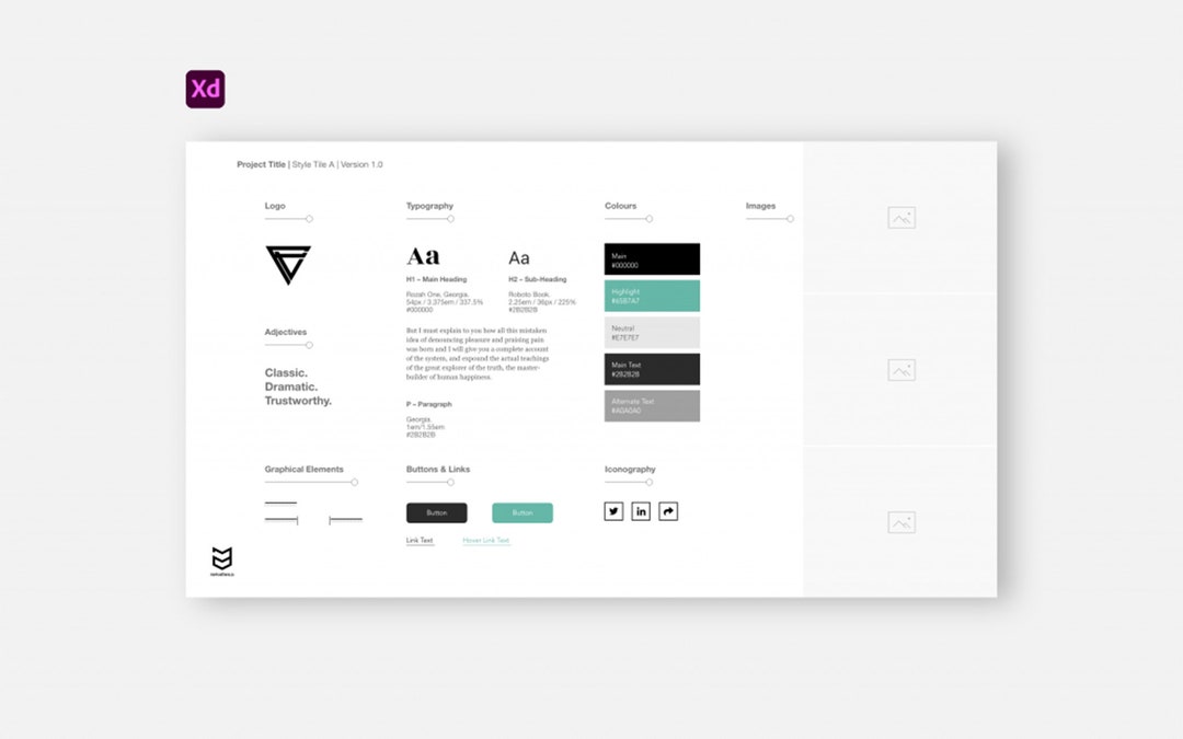 UX/UI Style Tile Template - Etsy