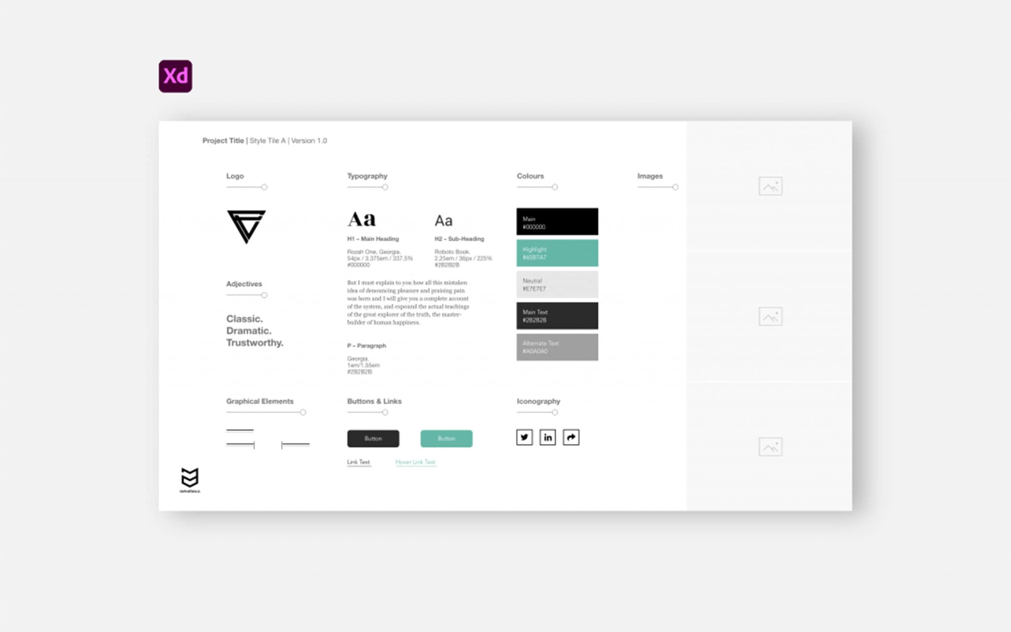 UX/UI Style Tile Template - Etsy