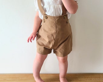 Overall shorts for boys girls shortalls special occasion clothes for kids wedding clothes for kids play clothes for kids cute kid clothes