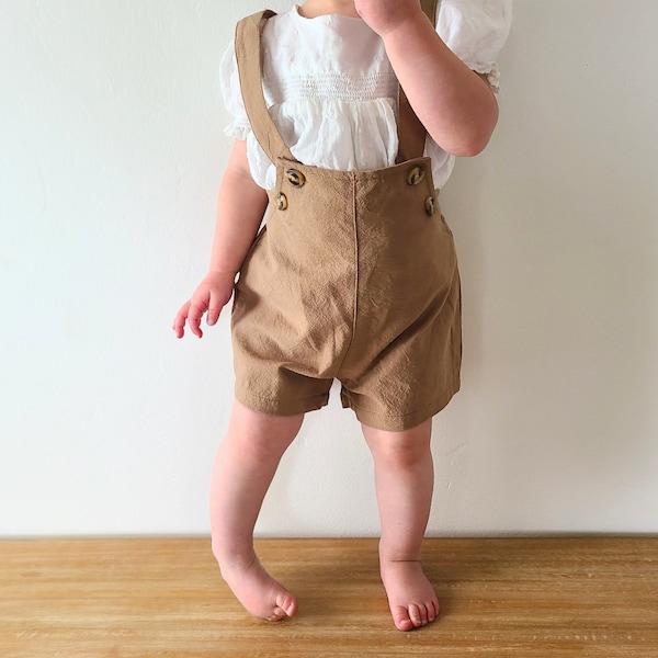 Overall shorts for boys girls shortalls special occasion clothes for kids wedding clothes for kids play clothes for kids cute kid clothes