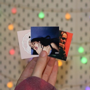 Custom Album Cover Stickers, Music Stickers, Wall Collage, Laptop Stickers, Tumbler Stickers, Journal Stickers, Phone Case Stickers