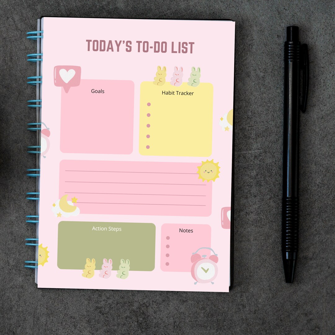 Daily to Do List,daily Planner,weekly Planner Pdf,weekly Checklist ...