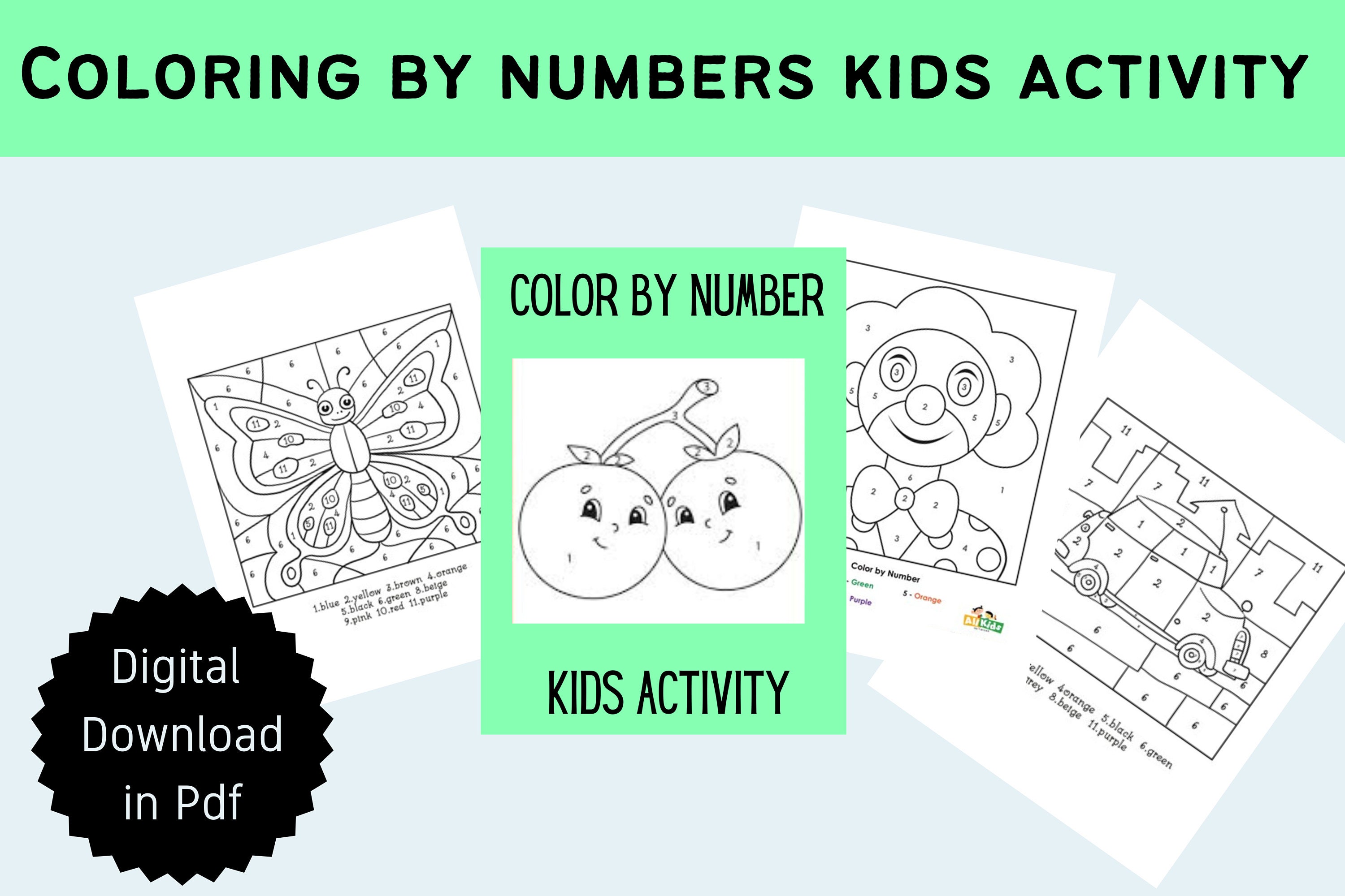 Color by Numbers, Printable Numbers,coloring Pages,number Coloring ...