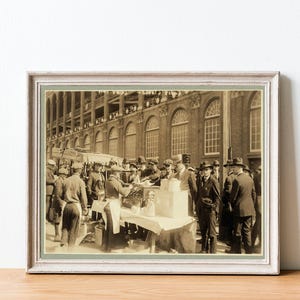 Ebbets Field 1920 Brooklyn Dodgers Vintage Baseball Fine Art Giclée Print