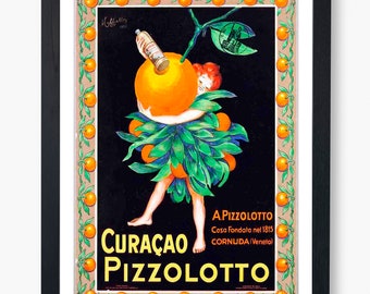 Leonetto Cappiello Prints, Curacao Pizzolotto Ad Poster, Vintage