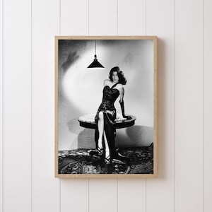 Ava Gardner Vintage Fine Art Giclee Print, Classic Hollywood Golden Age, Black & White Photography, Screen Sirens, The Killers (1946), Movie